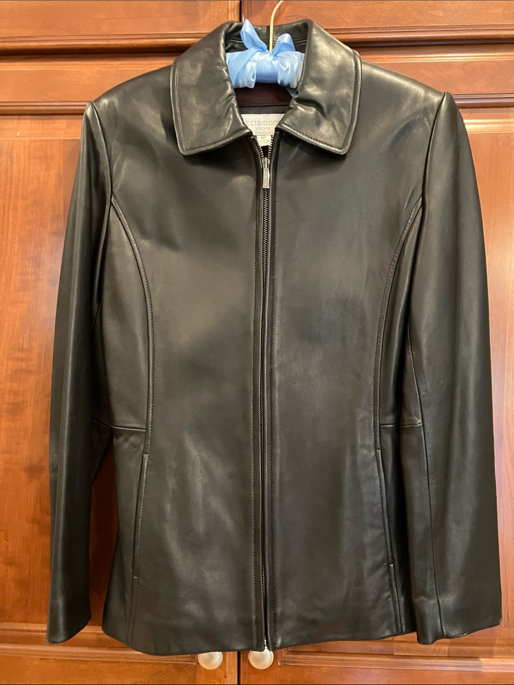 GUC 1990s Liz Claiborne genuine leather jacket | Women’s Petite Medium